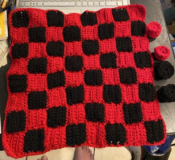Crochet Checkers Boardgame Pattern