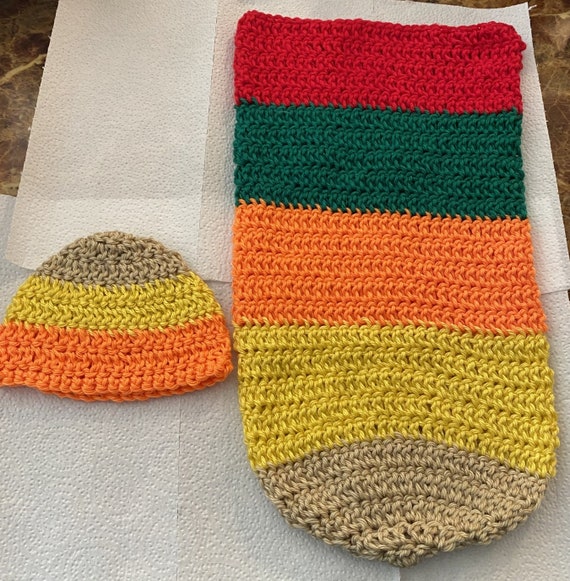 Fall Baby Swaddle and Hat Pattern