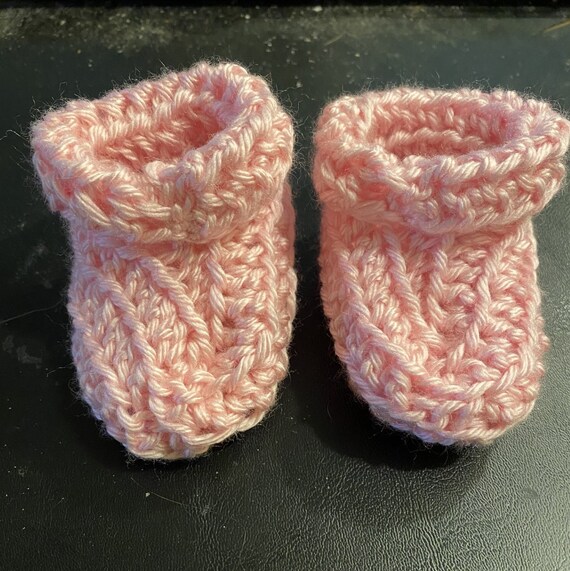 Crochet Baby Girl Booties