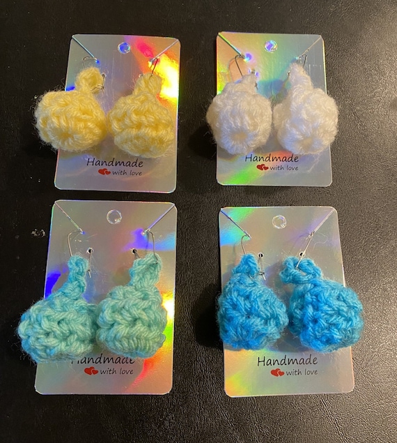 Crochet Single Ball Earring Pattern