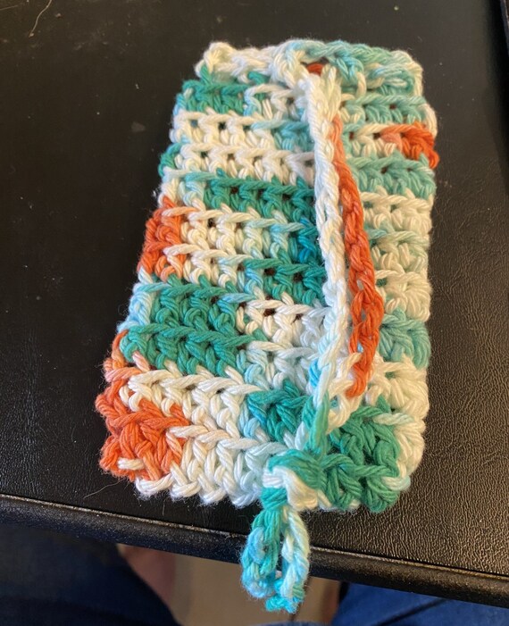 crochet 100% cotton soap holder, easy to intermediate crochet