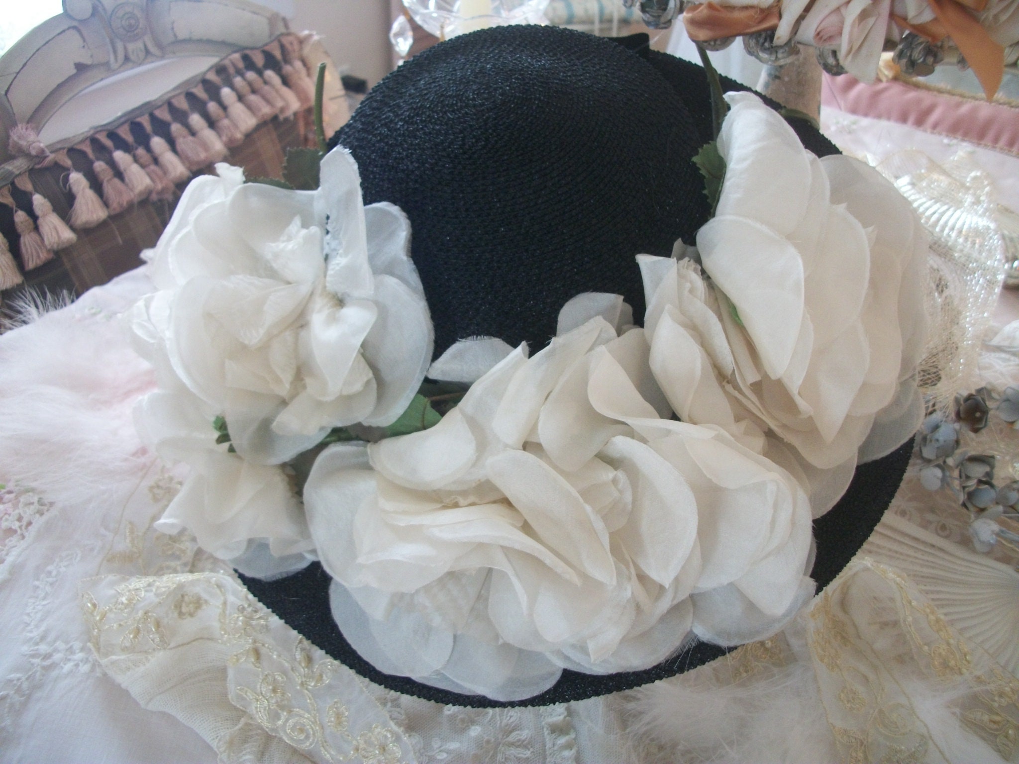 Ladies Roses Hat - Etsy