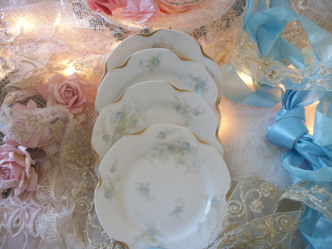 4 True Antique French China Bread and Butter Plates Haviland Etsy