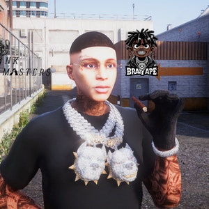 Male | APE| Neck Tattoo | Fivem | GTA | Skin | Ped | Mods
