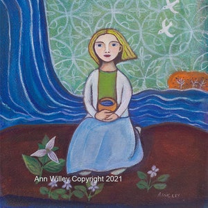 Carte de voeux, Cadeaux simples, Enfant, Nature, Oiseaux, émerveillement, gratitude