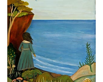 Ocean Art Print: Folktale Sea Landscape, The Overlook