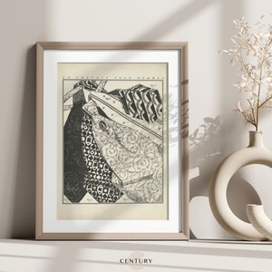 Antique Fashion Accessories Sketch PRINTABLE Art | Vintage Fashion Art Print | DIGITAL DOWNLOAD | Summer Antique Room Decor | CC61