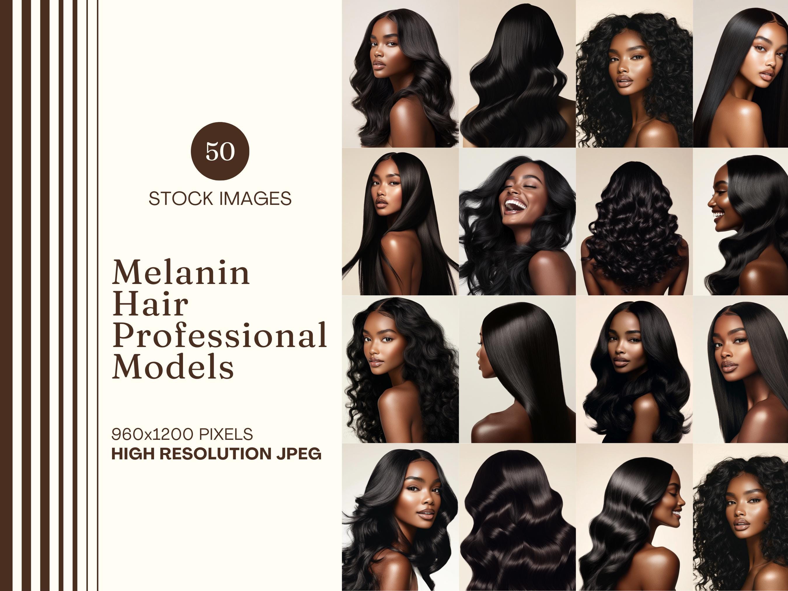 Melanin Stock Photo Bundle MRR PLR Black Woman Stock Image Hair Stylist Faceless Marketing Hair Salon Instagram Reel Cover Black Girl Model
