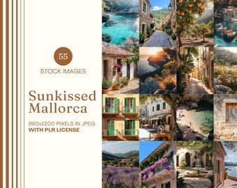 Mallorca Stock Photo Bundle Mediterranean Faceless Marketing Aesthetic Images Travel Content Creator Europe Instagram Reel Cover Lifestyle