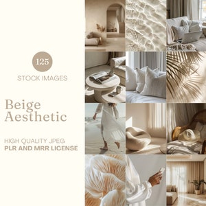 Beige Aesthetic Stock Photo Minimalistic Faceless Marketing Stock Image Light Cream Instagram Reel Cover Neutral Social Media Post Warm Tone