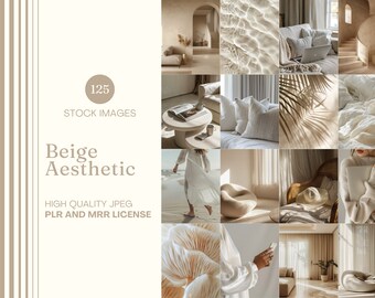 Beige Aesthetic Stock Photo Minimalistic Faceless Marketing Stock Image Light Cream Instagram Reel Cover Neutral Social Media Post Warm Tone