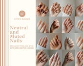 Nail Art Stock Photo Bundle MRR PLR Nail Technician Images Faceless Marketing Nail Tech Instagram Reel Cover Beauty Lifestyle Nail Polish