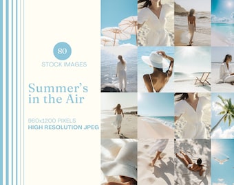 Summer Stock Photo Bundle MRR Beach Babe Stock Image Light and Airy Aesthetic Faceless Marketing Beige Neutral Luxury Lifestyle Reel Cover