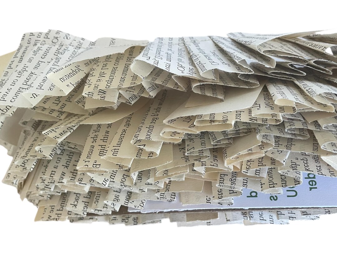 Vintage Book Page Paper Ruffle Garland - Etsy