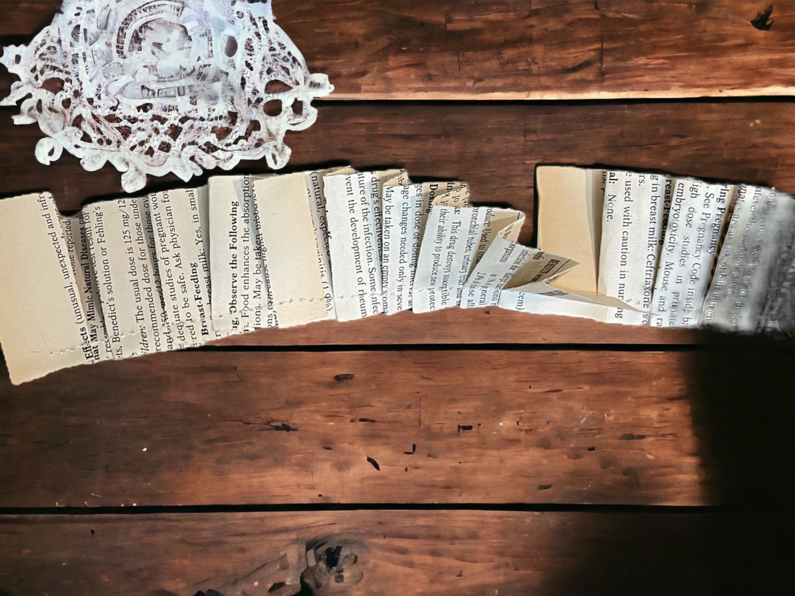 Vintage Book Page Paper Ruffle Garland - Etsy