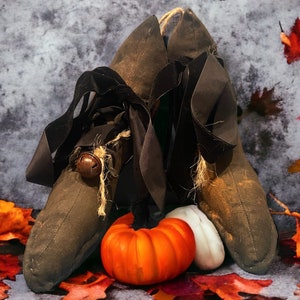 Witch boots for decor
