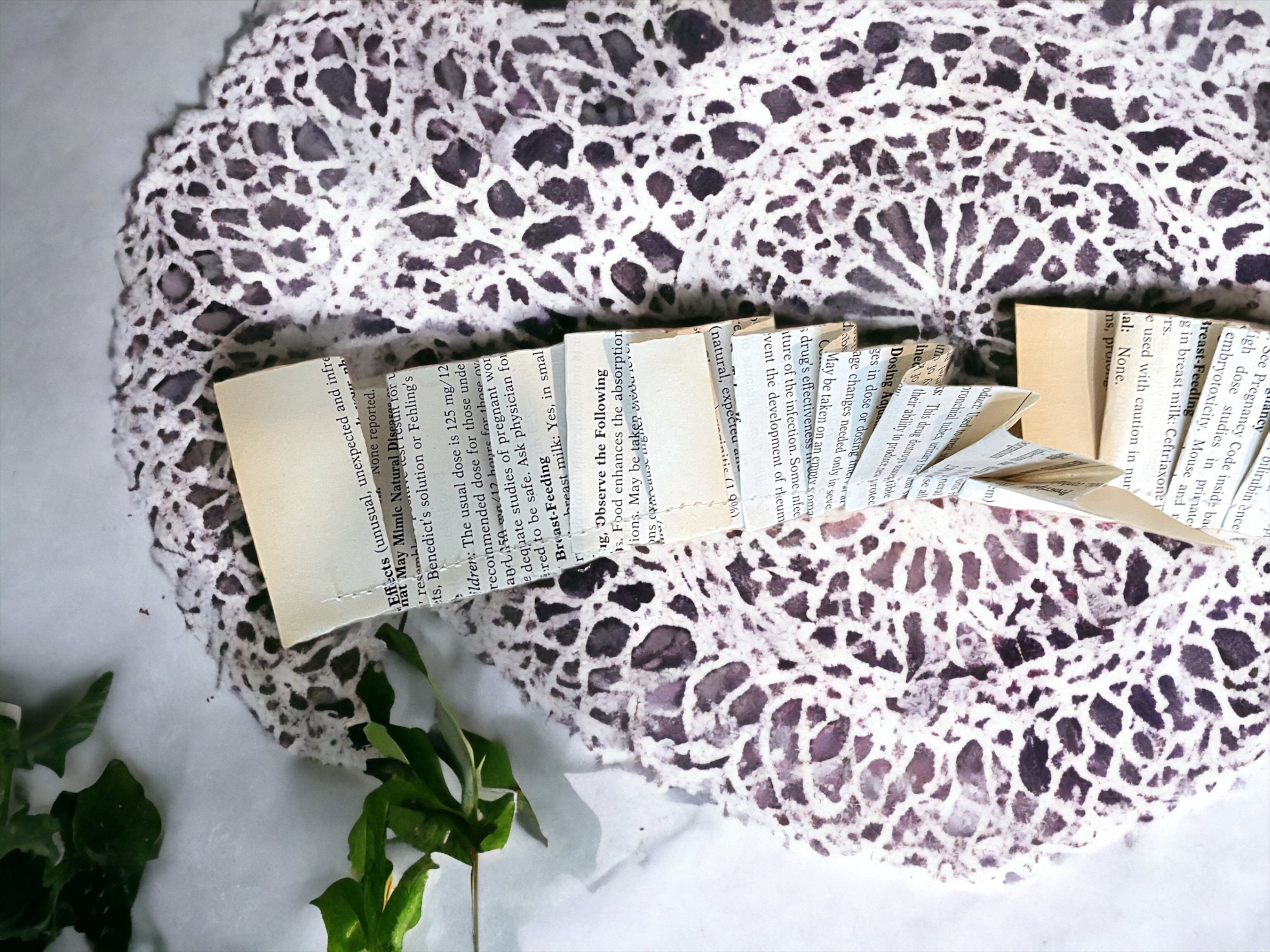 Vintage Book Page Paper Ruffle Garland - Etsy