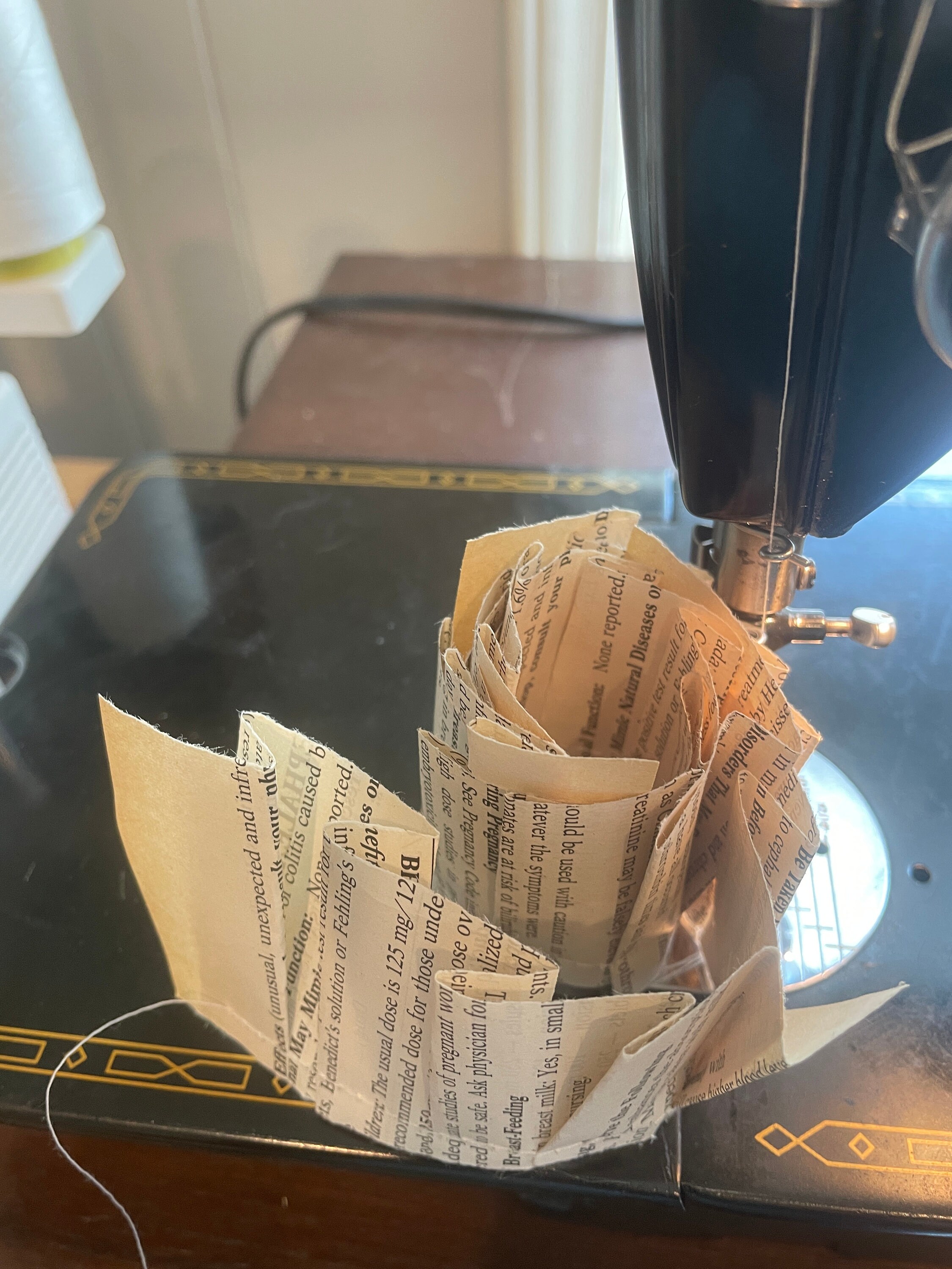 Vintage Book Page Paper Ruffle Garland - Etsy