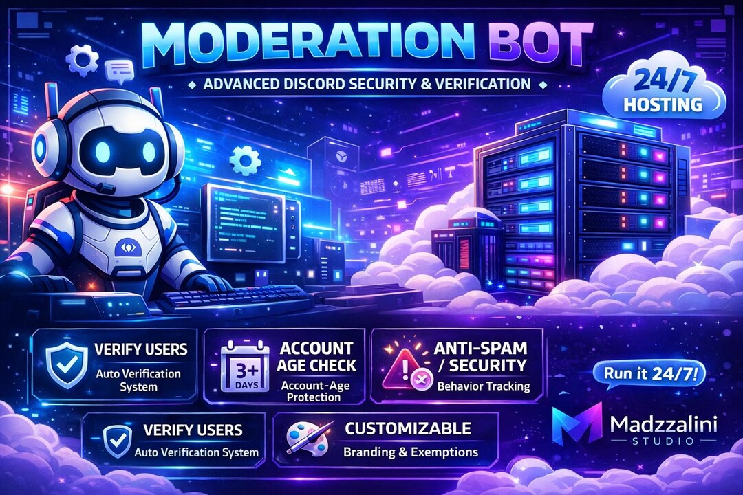 Discord Moderation Bot Python Source Code | All in One | Easy Setup ...
