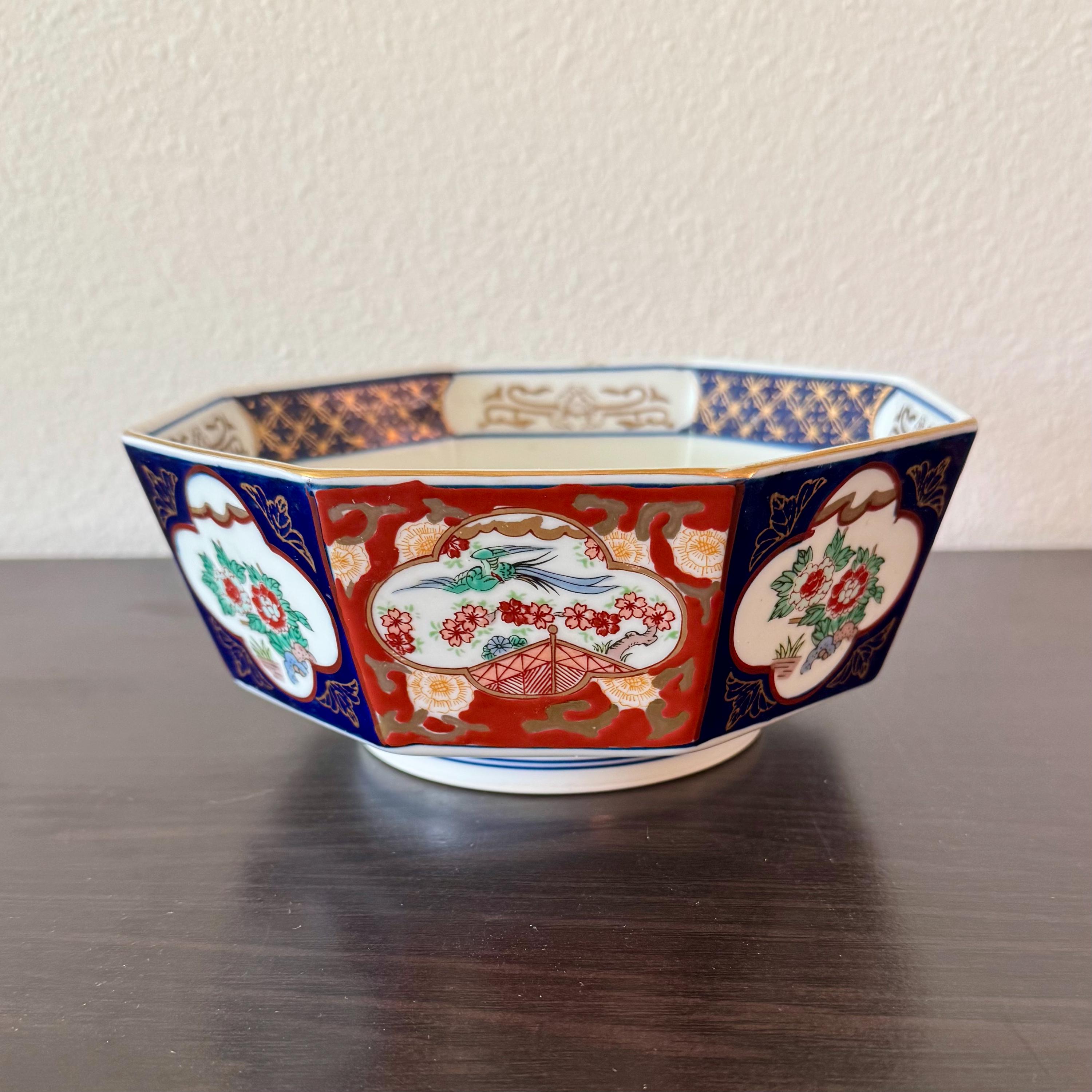 GOLD IMARI の鉢です。 Vintage Japanese Otagiri Original Gold Imari Hand Painted