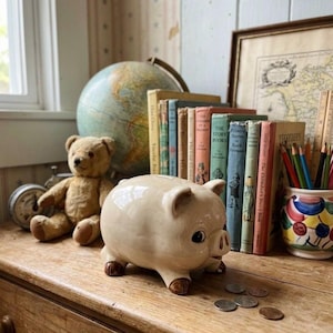 Vintage Piggy Bank Japan - Etsy