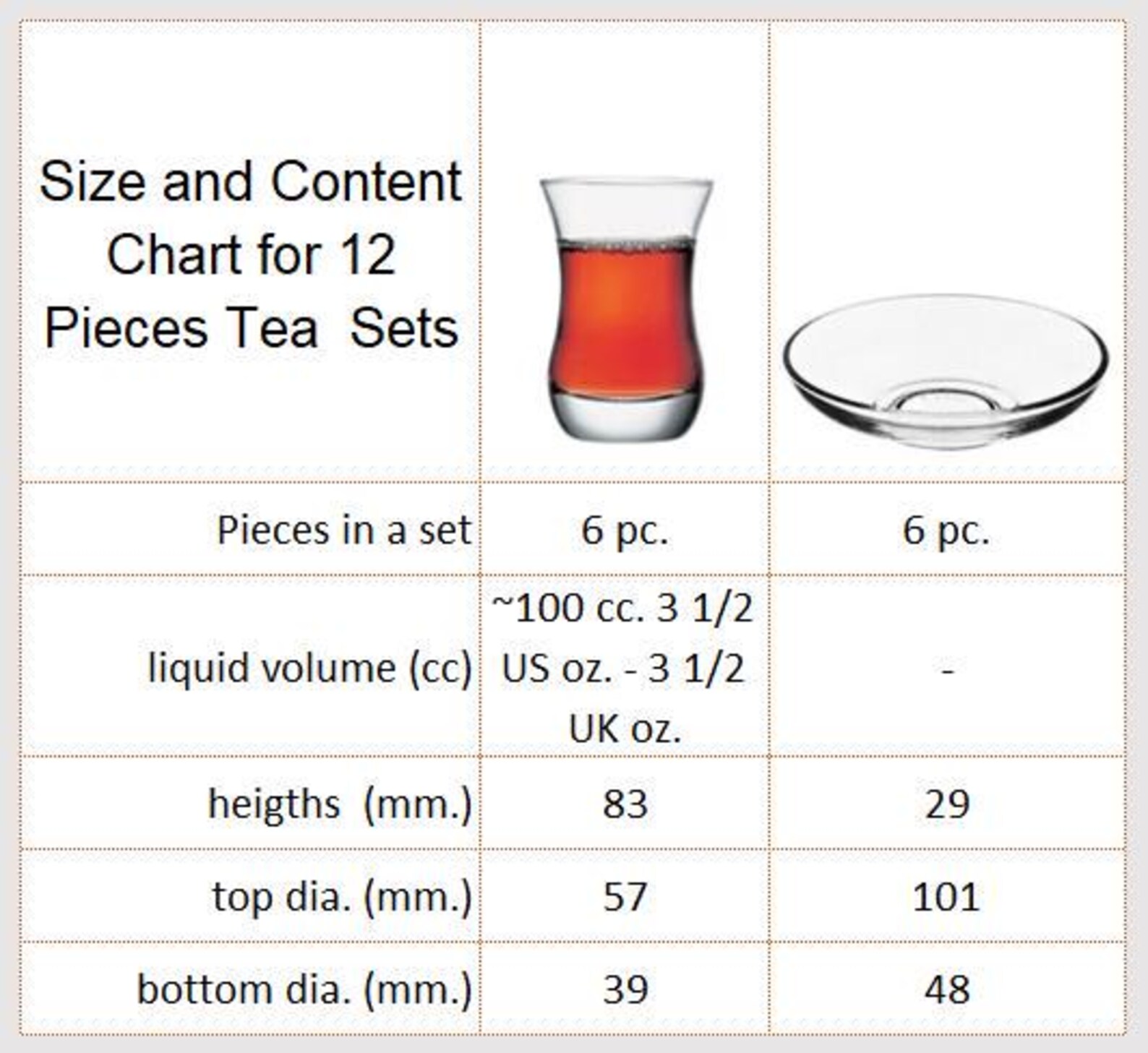 12 Pieces Tea Set - Leaves Gold - Leaf Pattern Glass – Gift for Tea ...