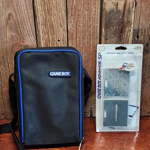 Nintendo GAMEBOY Carrying Case with Strap and Nintendo GAMEBOY Advance SP Wraps