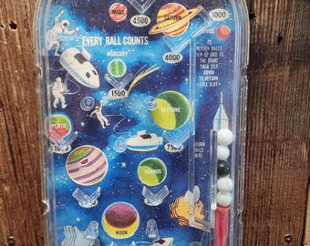 Vintage Hasbro SPACE GAME Pinball Toy