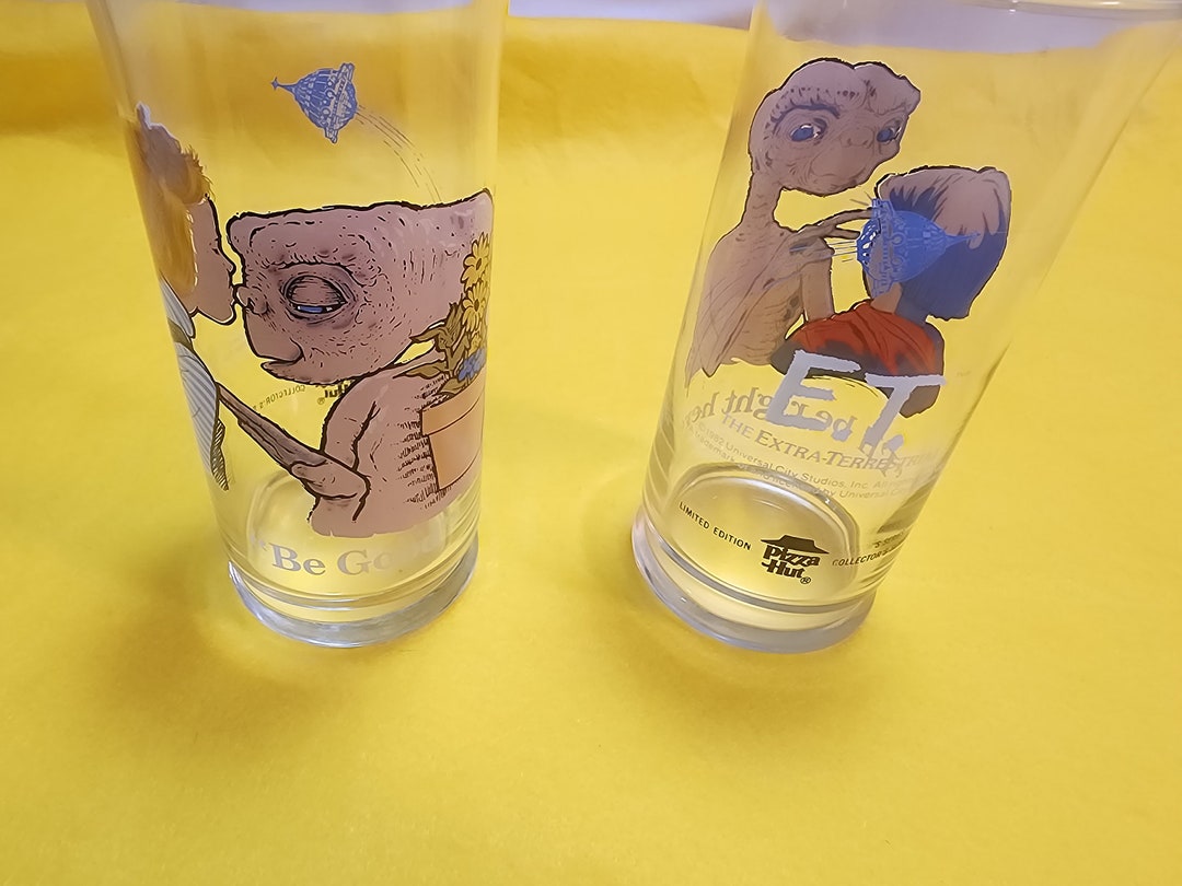 1982 E.T. Glass Cups From Pizza Hut Set - Etsy