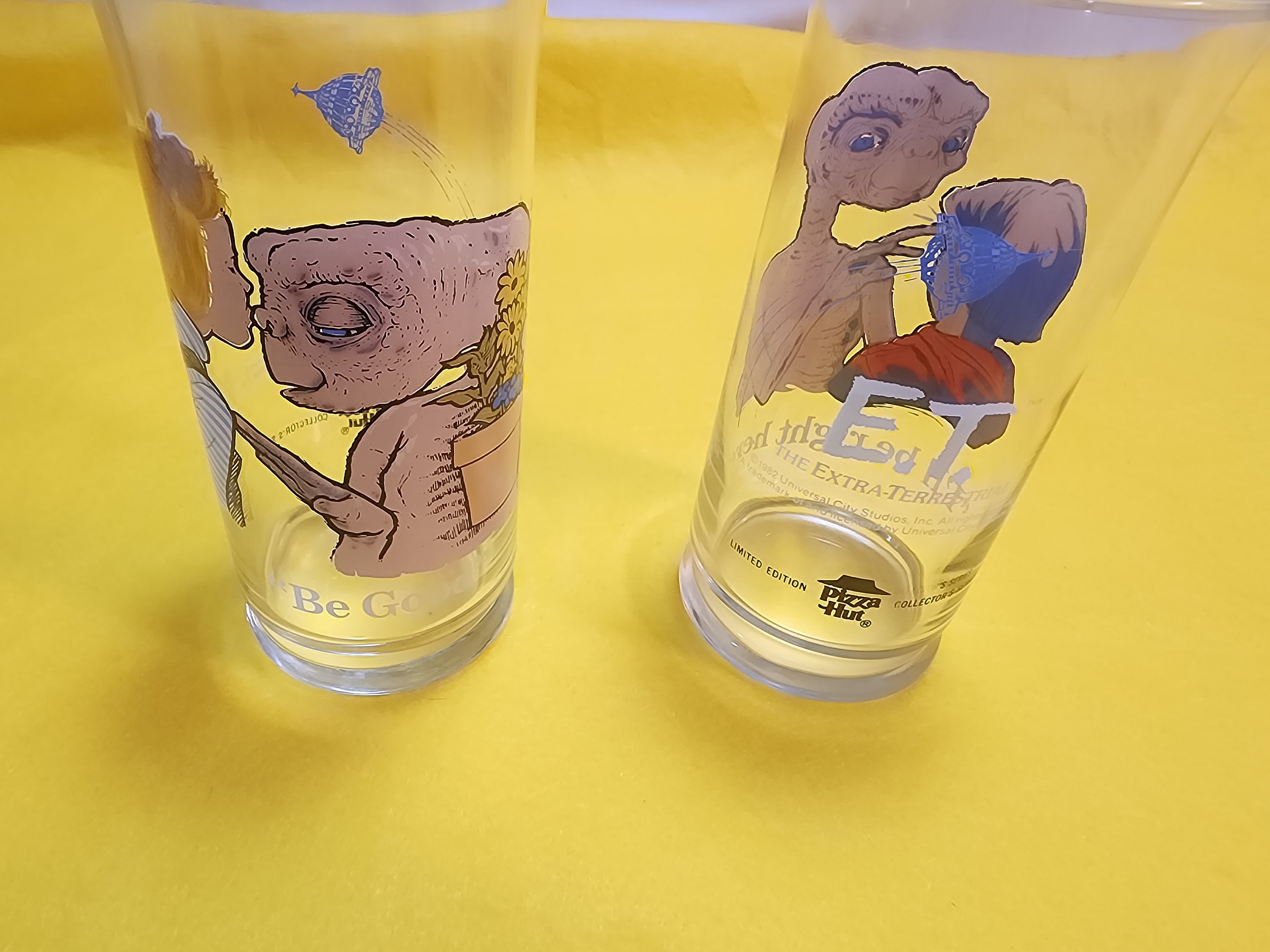 1982 E.T. Ensemble de tasses en verre de Pizza Hut