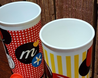 Tupperware Disney Minnie Mouse 16 Oz. Tumblers W/ Flip-top Sipper