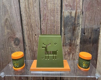 Vintage Napkin Holder and Salt Pepper Shakers , MCM, St Labre Indian School