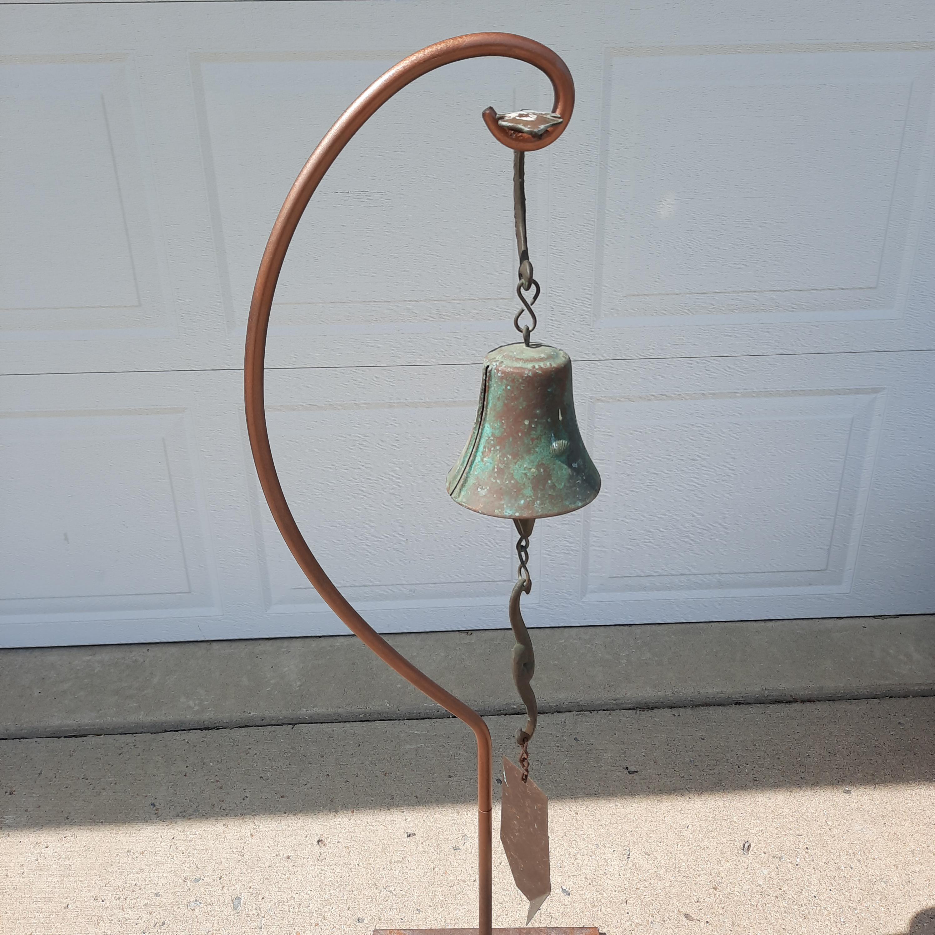 Jeff Cross bronze wind bell ウインドベル Lot - Vintage Jeff Cross Bronze Bell Wind Chime