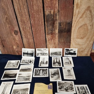 Images vintage en noir et blanc de la ville de New York des années 40 au format carte postale