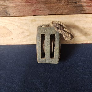 Vintage Wooden Pulley and Block