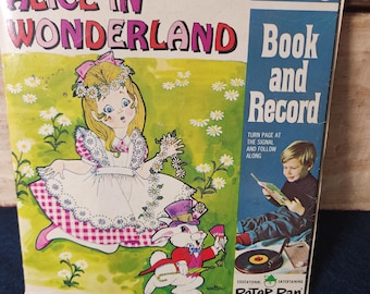 Alice In Wonderland Storybook and Record