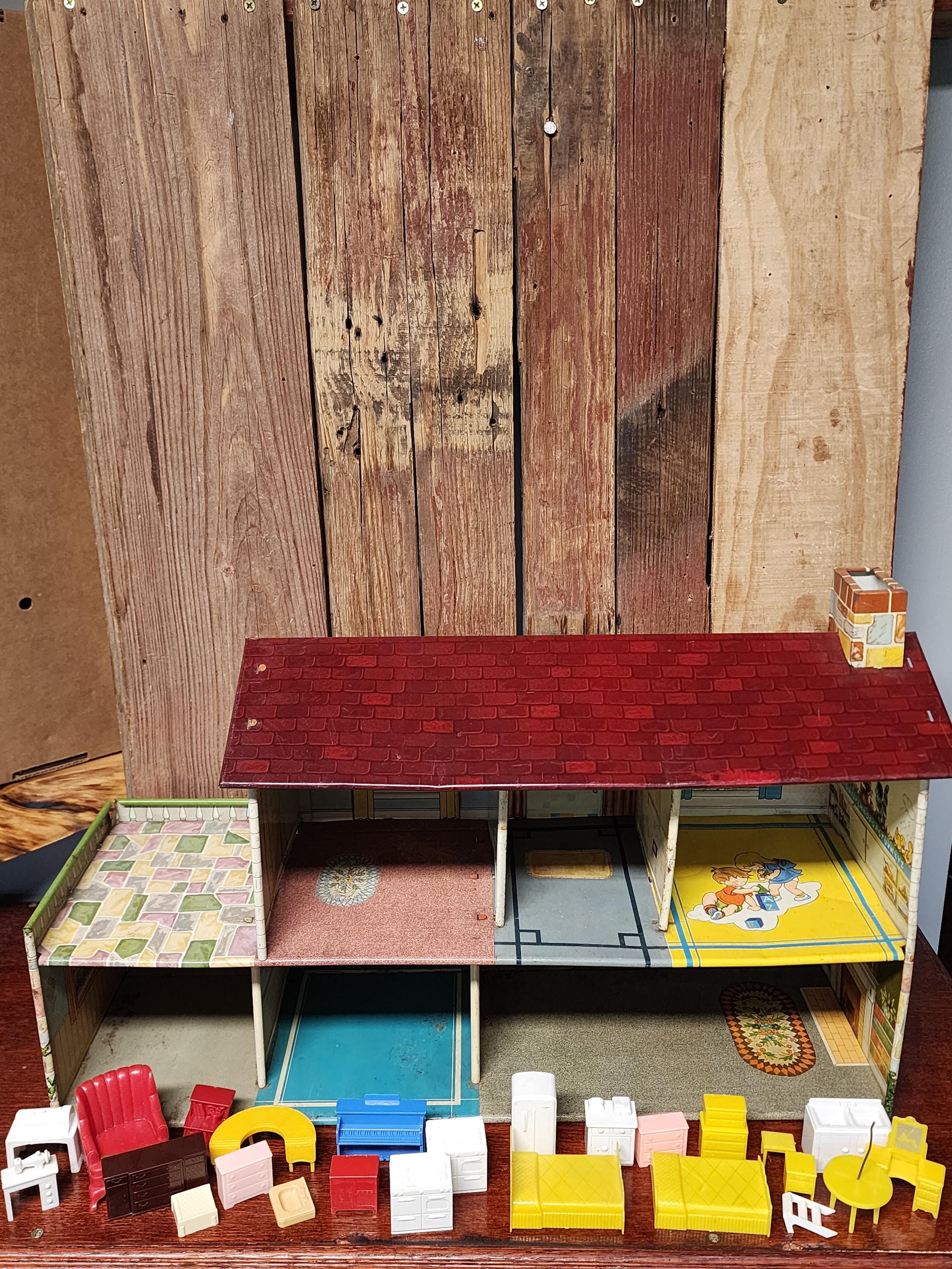 Vintage Metal Dollhouse