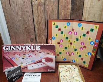 1983 GINNYKUB: The Crisscross Rummy Board Game by Pressman
