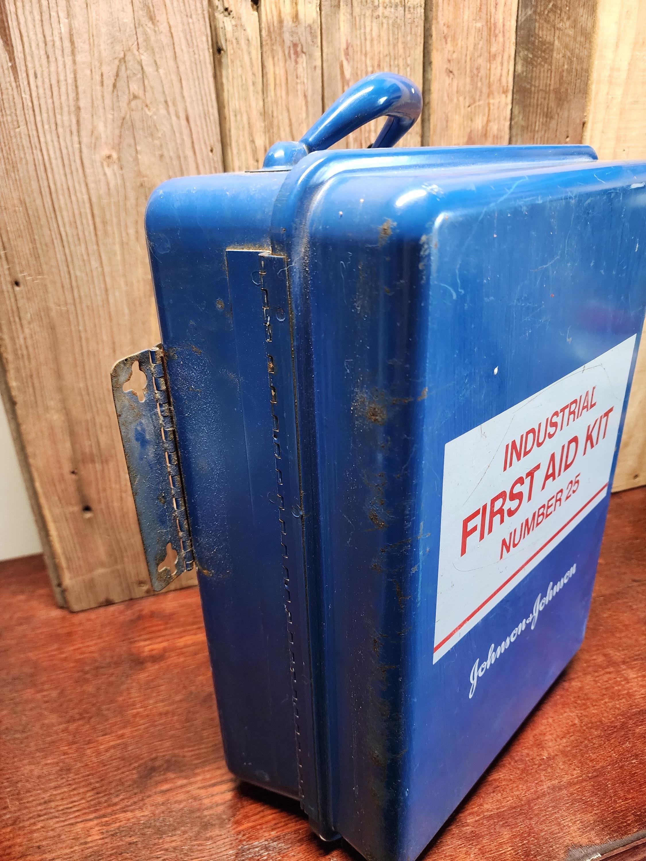 Vintage Johnson & Johnson Industrial First Aid Organizer Box