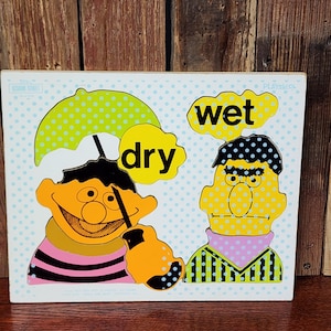 Vintage Playskool Sesame Street Wooden Puzzle