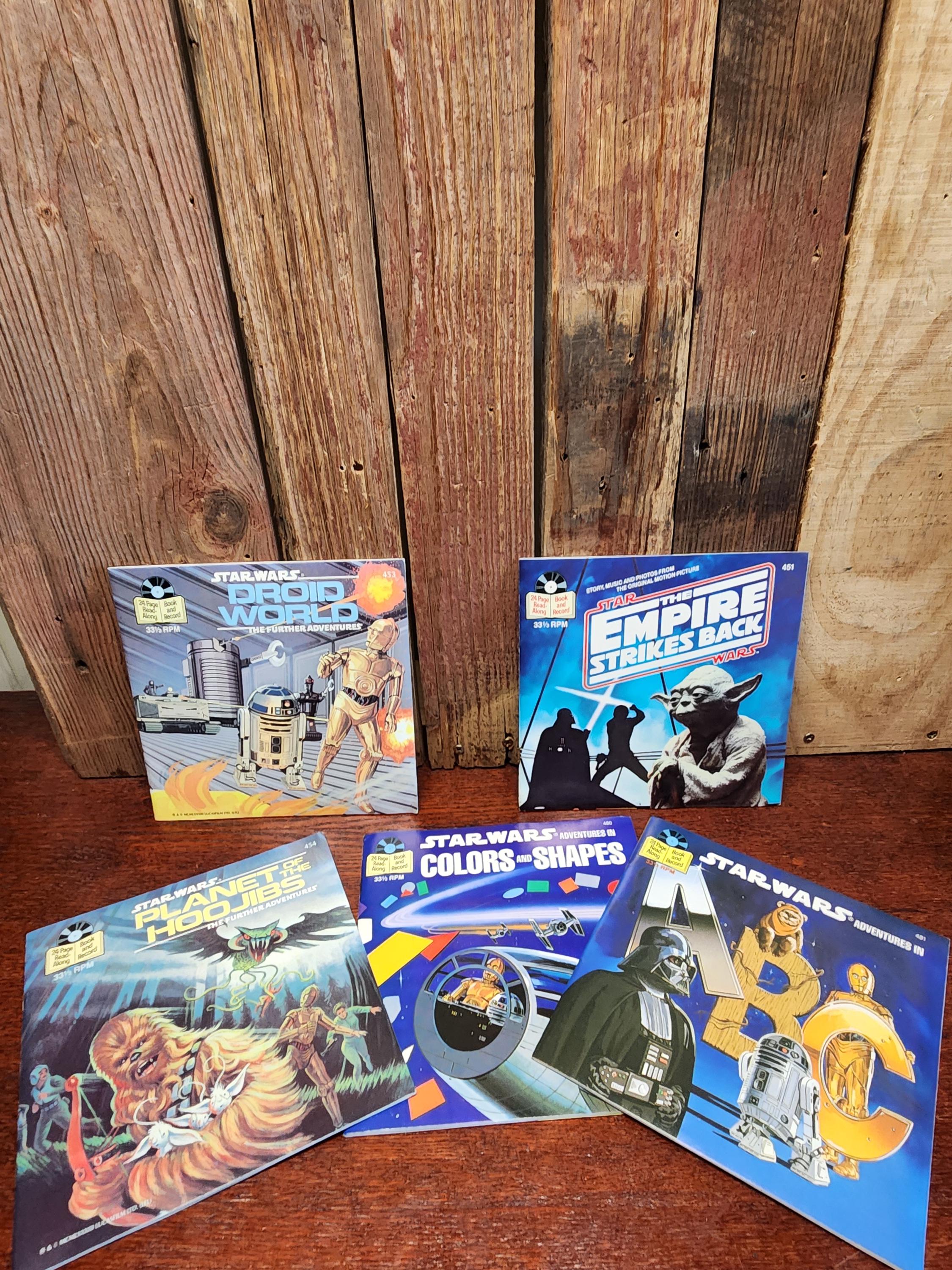 Vintage STAR WARS (33 1/3 R.P.M) Children's Vinyl Records With