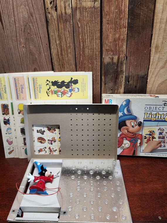 Vintage Milton Bradley Light & Learn Game Featuring Walt Disney's