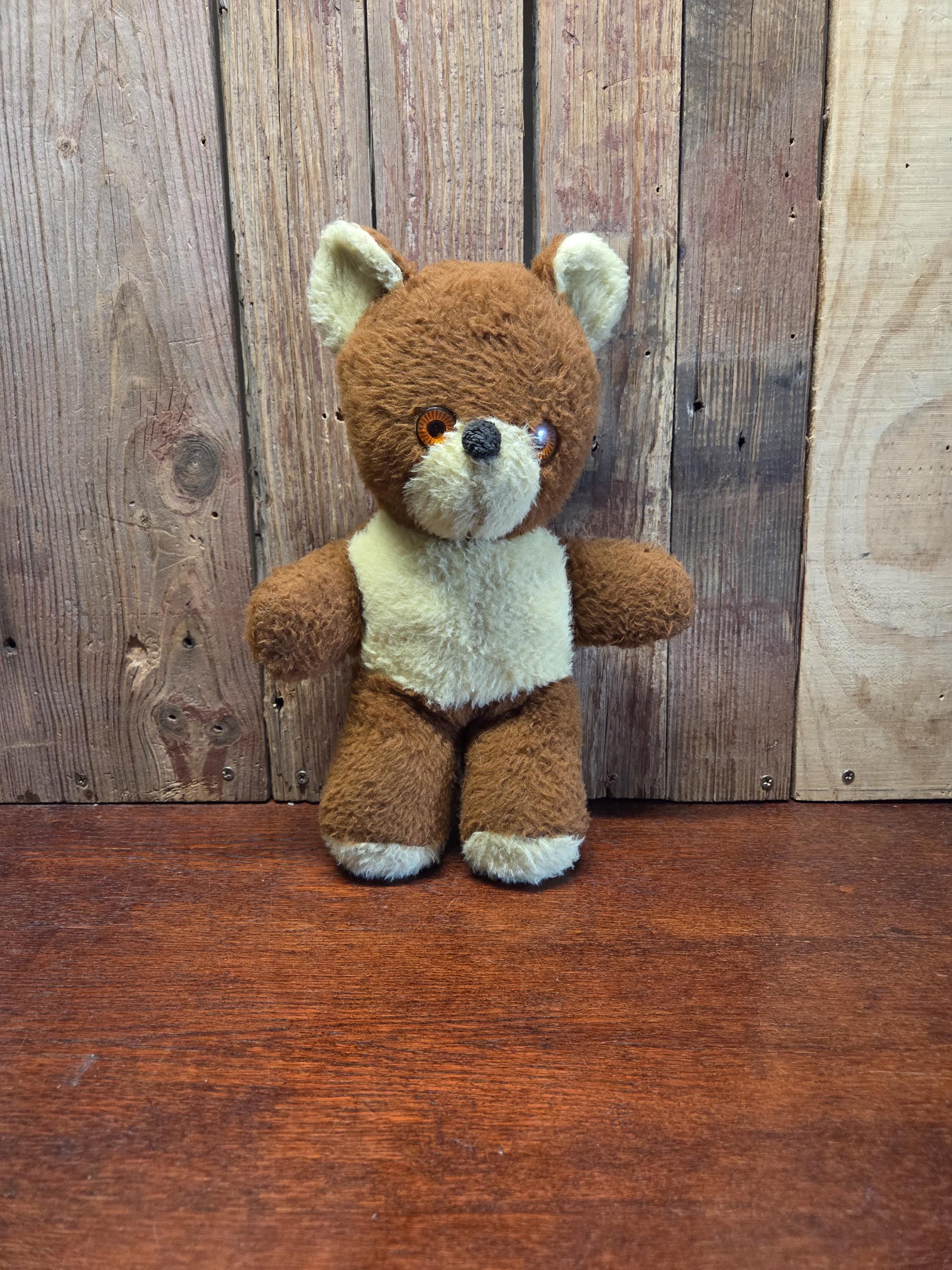 1950s Musical Teddy Bear, Wind up Music Box Plays Brahm's Lullaby