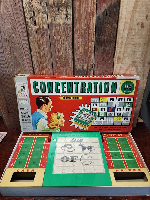 1959 Concentration NBC Television Game by Milton Bradley