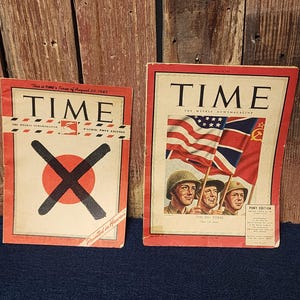Vintage WW2 Time Magazines