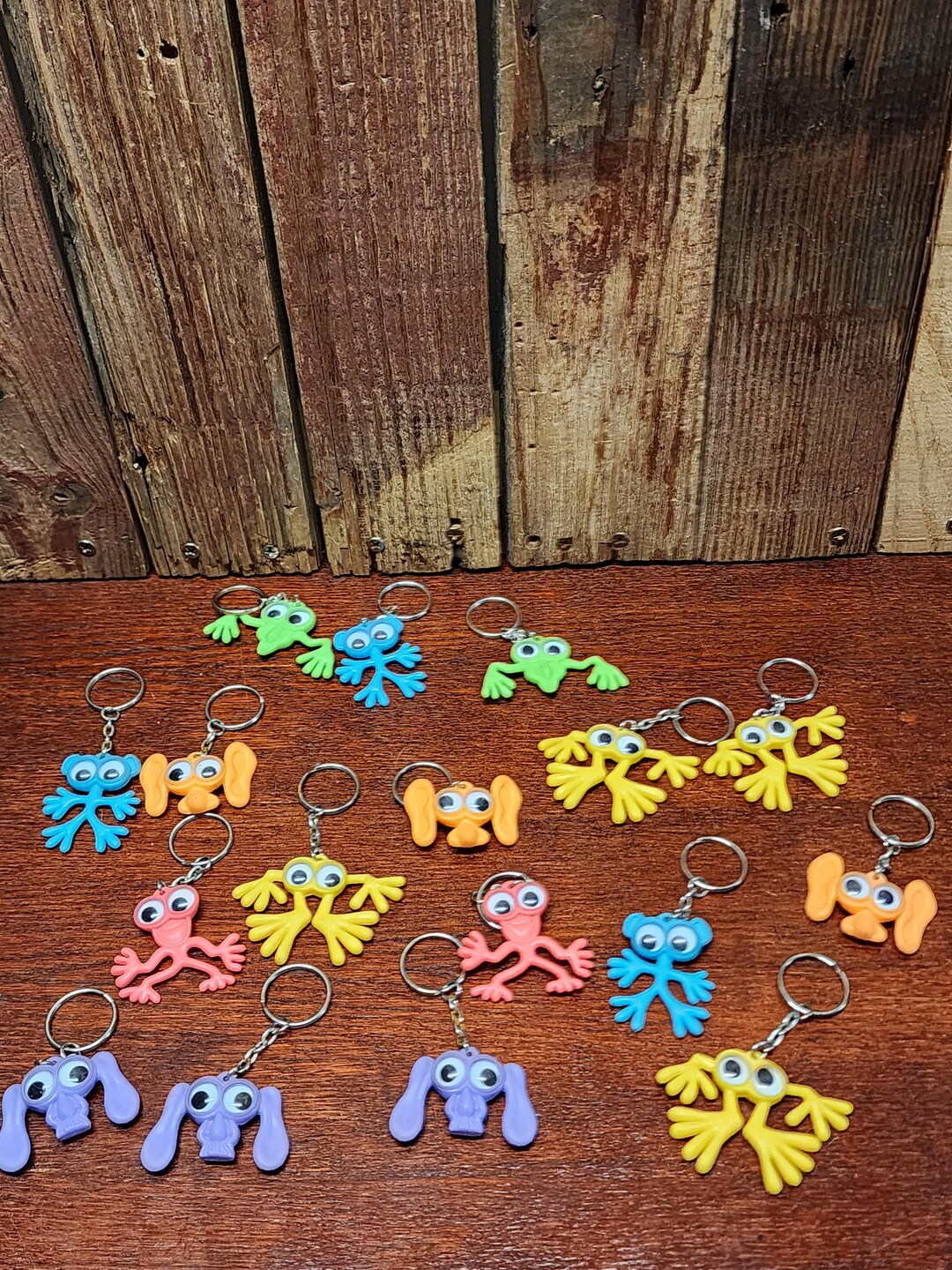 Wacky Colorful Creature Keychains Assortment - Etsy