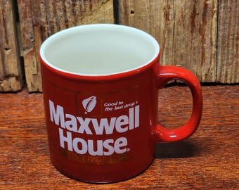 Vintage Maxwell House Instant Coffee Ceramic Mug