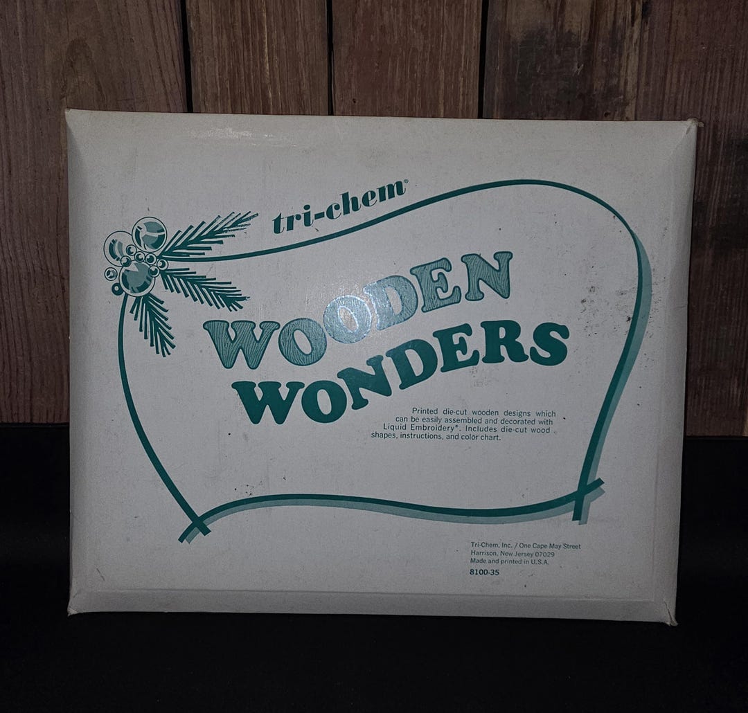Wooden Wonders Santa's Village Kit, Tri-chem, Inc. New, Never Used - Etsy