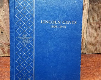 Whitman Official Lincoln Cents Coin Album, Volume #1, 1909 - 1940 (Not Complete)