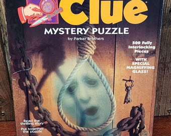 1996 Parker Brothers Clue Mystery Puzzle - "A Ghostly Murder"